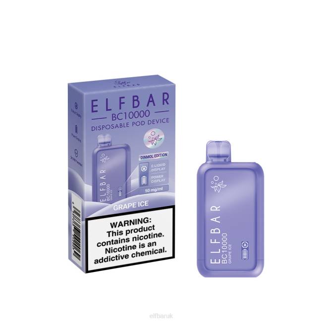 ELFBAR Best Flavor Disposable Vape BC10000 Top Sale Grape Ice BN2D14