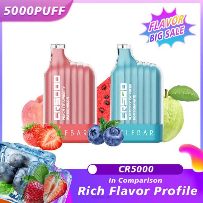 ELFBAR Best Flavor Disposable Vape CR5000 Big Sale Watermelon BN2D16