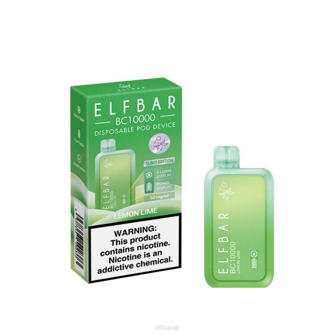 ELFBAR Disposable Vape New BC10000 10000Puffs Lemon Lime BN2D41
