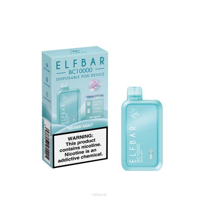 ELFBAR Disposable Vape New BC10000 10000Puffs Miami Mint BN2D52