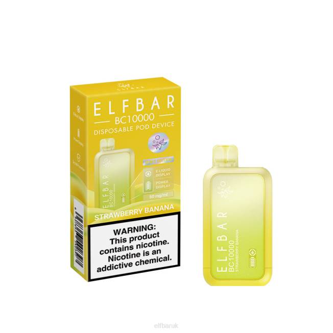 ELFBAR Disposable Vape New BC10000 10000Puffs Strawberry Banana BN2D45