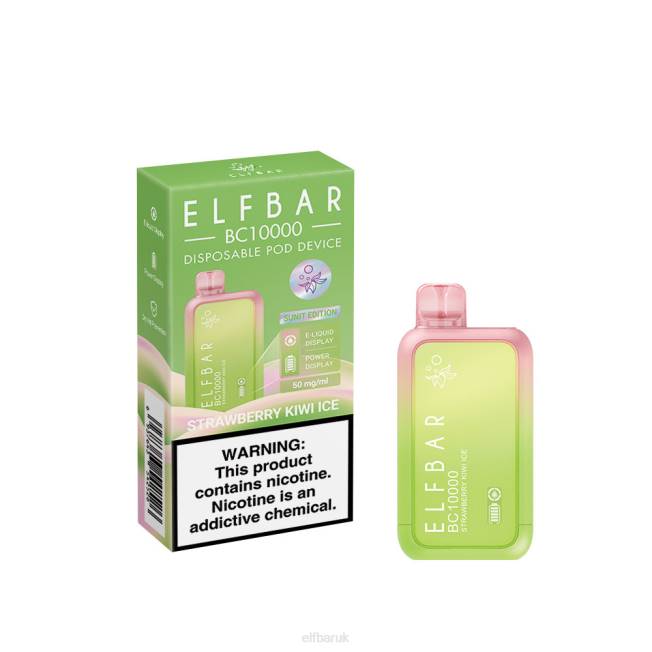 ELFBAR Disposable Vape New BC10000 10000Puffs Strawberry Kiwi Ice BN2D46