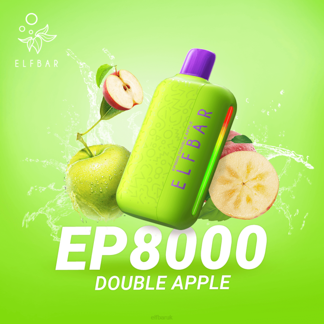 ELFBAR Disposable Vape New EP8000 Puffs Double Apple BN2D72