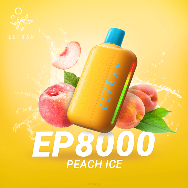 ELFBAR Disposable Vape New EP8000 Puffs Peach Ice BN2D69