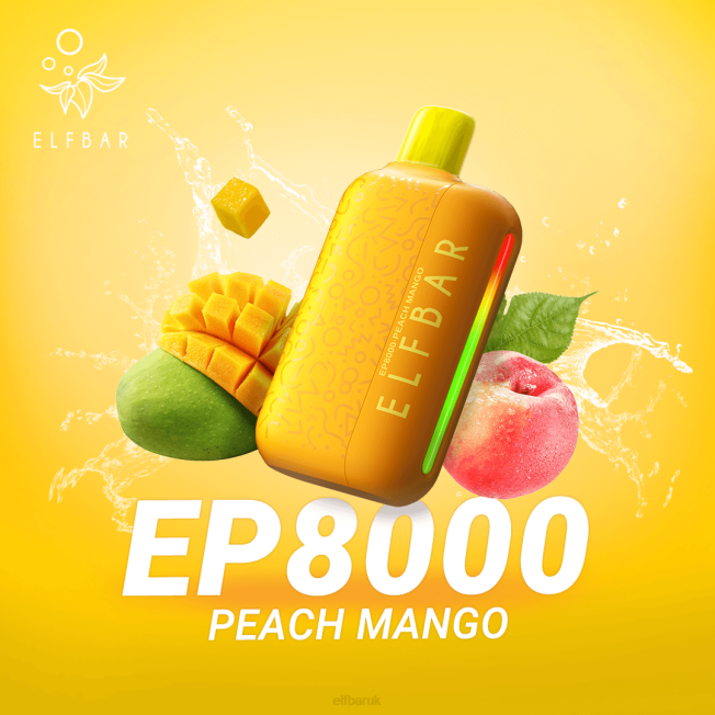 ELFBAR Disposable Vape New EP8000 Puffs Peach Mango BN2D74
