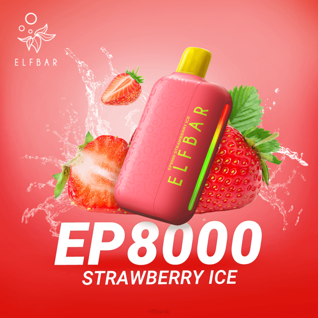 ELFBAR Disposable Vape New EP8000 Puffs Strawberry Ice BN2D76