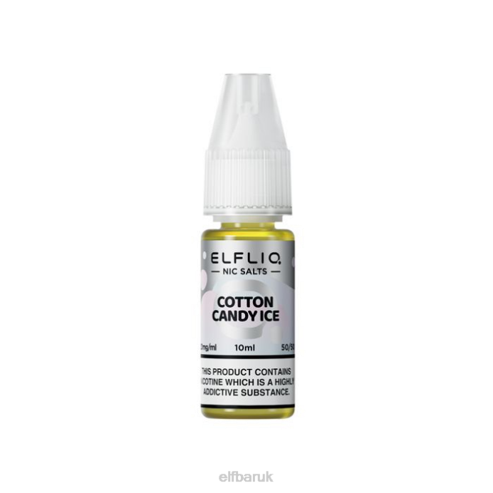 ELFBAR ELFLIQ Cotton Candy Ice Nic Salts - 10ml-10 mg/ml DN42213