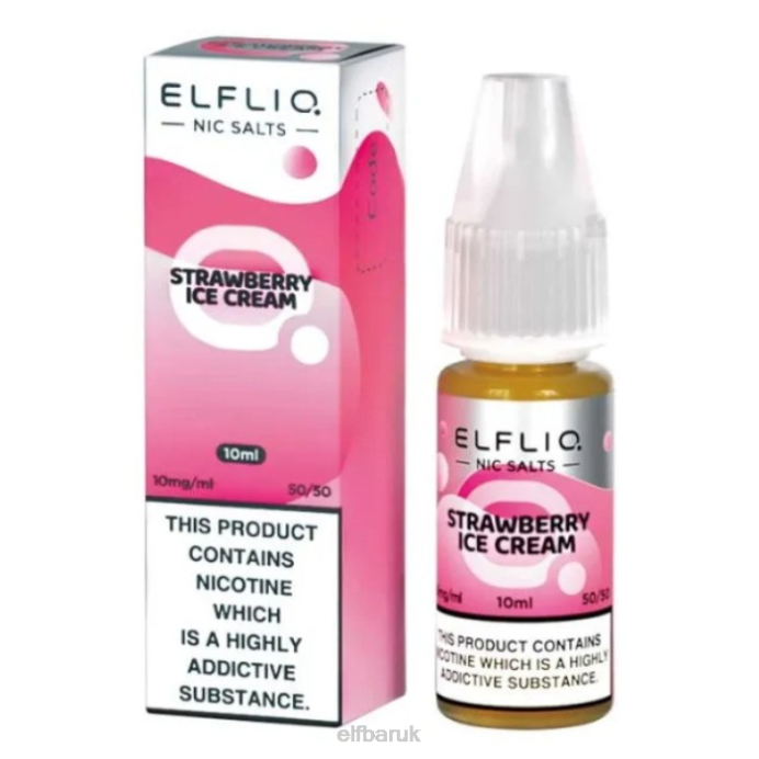 ELFBAR ElfLiq Nic Salts - Strawberry Snoow - 10ml-10 mg/ml DN42182